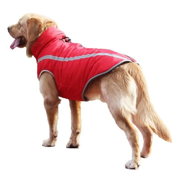 Thickened dog clothes windproof pet jacket