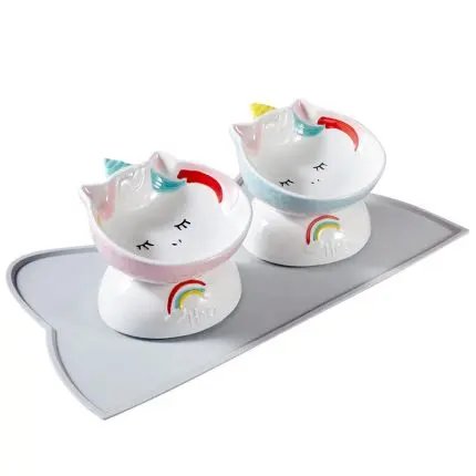 Super Amazing Cat Feeding Bowl (Ceramic)