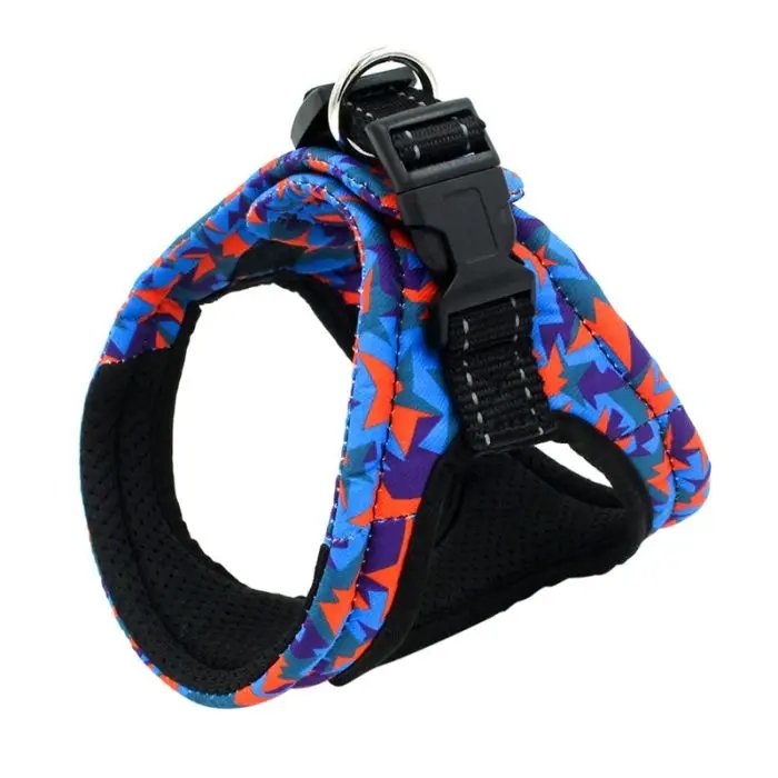 Reflective printed Pet Chest strap set For Dogs