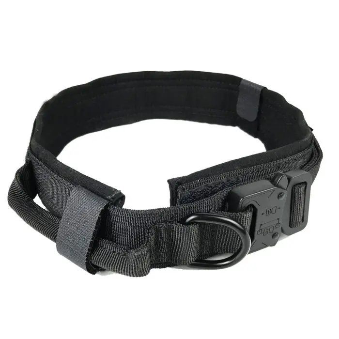 Tactical Dog Collar Pet Collar Tactical Nylon Explosion Type Dog Pen Large Dog Traction