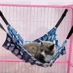 Summer Linen Cat Cage Adjustable Hammock For Cat