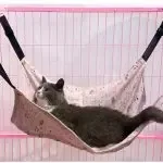Summer Linen Cat Cage Adjustable Hammock For Cat