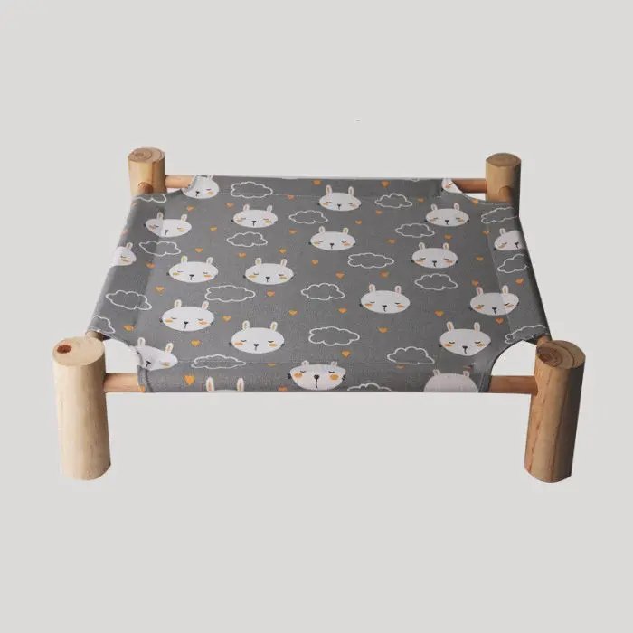 Removable And Washable Solid Wood Pet Dog Bed