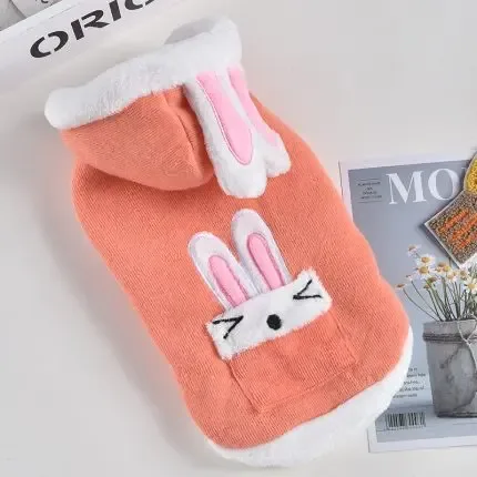 Pet Clothes Cute Bunny Jacket Winter Clothes For Dog