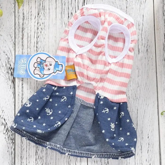Spring And Summer Style Vest Dress Pet Dog Clothing