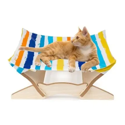 Pet Wooden Cat Hammock Comfortable Bed For Cat