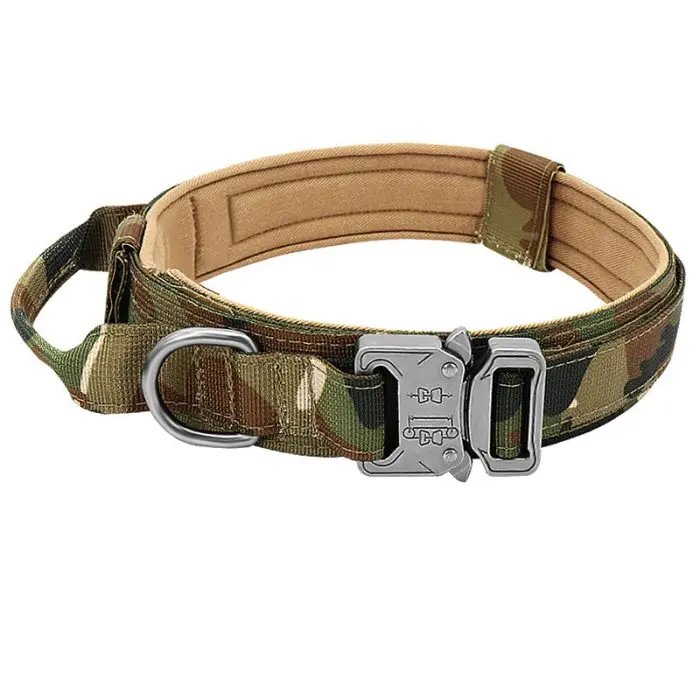 Tactical Dog Collar Pet Collar Tactical Nylon Explosion Type Dog Pen Large Dog Traction