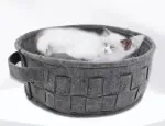 Removable And Washable Round Felt Cat Litter For All Seasons