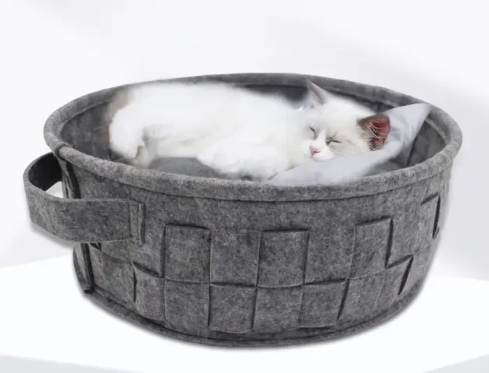 Removable And Washable Round Felt Cat Litter For All Seasons