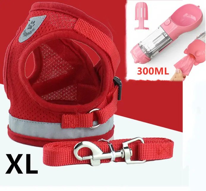 Pet leash breathable mesh chest back For Dog And Cat