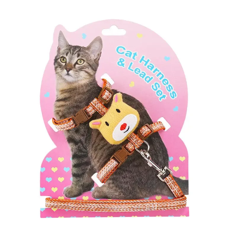 Anti-Breakaway Comfortable Cat Traction Adjustable Cat Rope