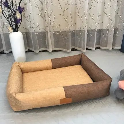 Comfortable and breathable dog kennel bed