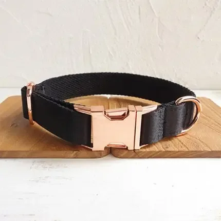 Black collar for dog