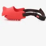 Rhino shape adjustable pure silicone dog muzzle