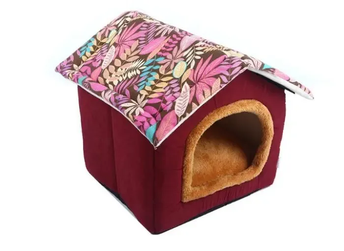 Comfortable Safe House Bed For Teddy Dog And Cat