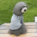 Lapel Dog Hoodie Casual Clothes Dog Sweater Clothes