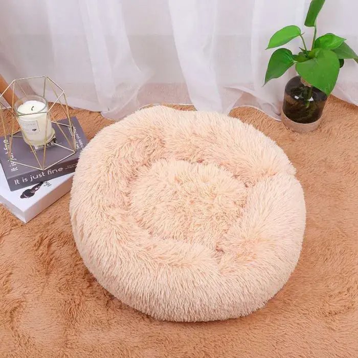 Thick Plush Round Pet Kennel