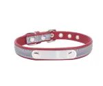 Pet collar stainless steel iron lettering anti-lost dog collar
