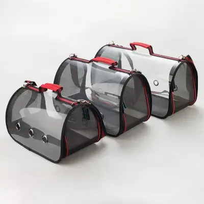 Transparent pet portable breathable Bag For Dog And Cat