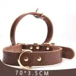 Pet supplies leather dog collar