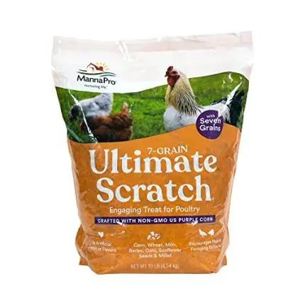 10 lbs Manna Pro Ultimate Chicken Scratch: Non-GMO 7-Grain Treat