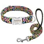 Cat Dog Collar Collar Lettering Anti-lost Tag Small Large Dog Traction Rope Collar Bell Dog Tag Custom