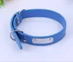 Pet supplies outdoor stainless steel dog PU collar New dog collar