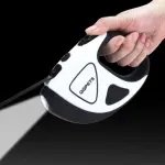Pet Dog Automatic Retractable Fiber Leash Night Safety LED Shining Automatic Stretching Dog Hand Holding Rope Pet Supplies