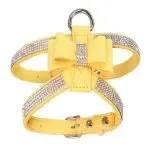 Pet Chest Strap Shining Rhinestone Heart design