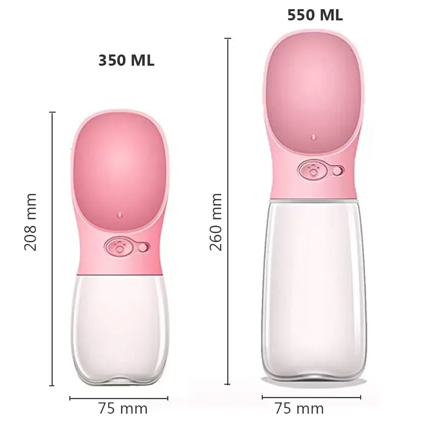 Pet Dog Water Bottle Portable Drinking feeder for Dogs Cat Outdoor Travel Leakage-proof  Puppy Water Dispenser Bowl