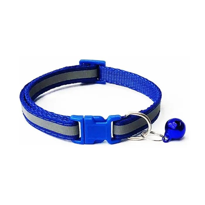 Adjustable Colorful Pet Collars PU Leather Neck Strap Safe For Dogs