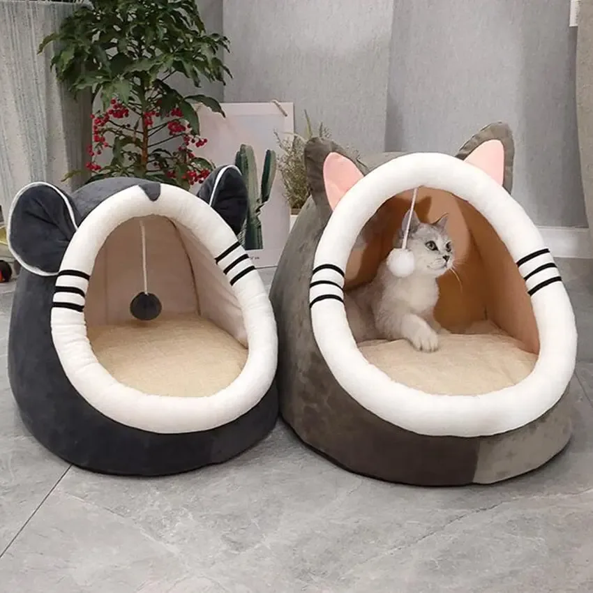 Warm Soft Cat Bed Winter Warm House