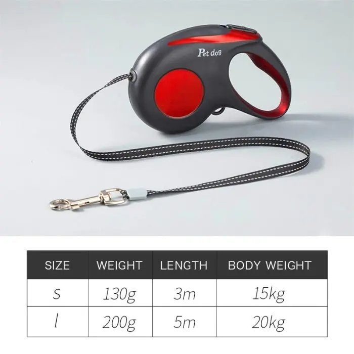 3M/5M Dog Leash Automatic Extending Traction Rope