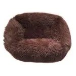 Square Dog bed Soft Plush Warm Dog house Solid Color Winter beds for Dogs and cats Warm Sleeping Mats Nest Cushion