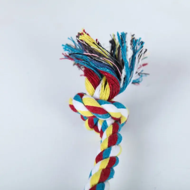 1 Pcs Dog Toys Puppy Bone Cotton Chew Knot Toy Durable Braided Rope Cat Dog Training Toys