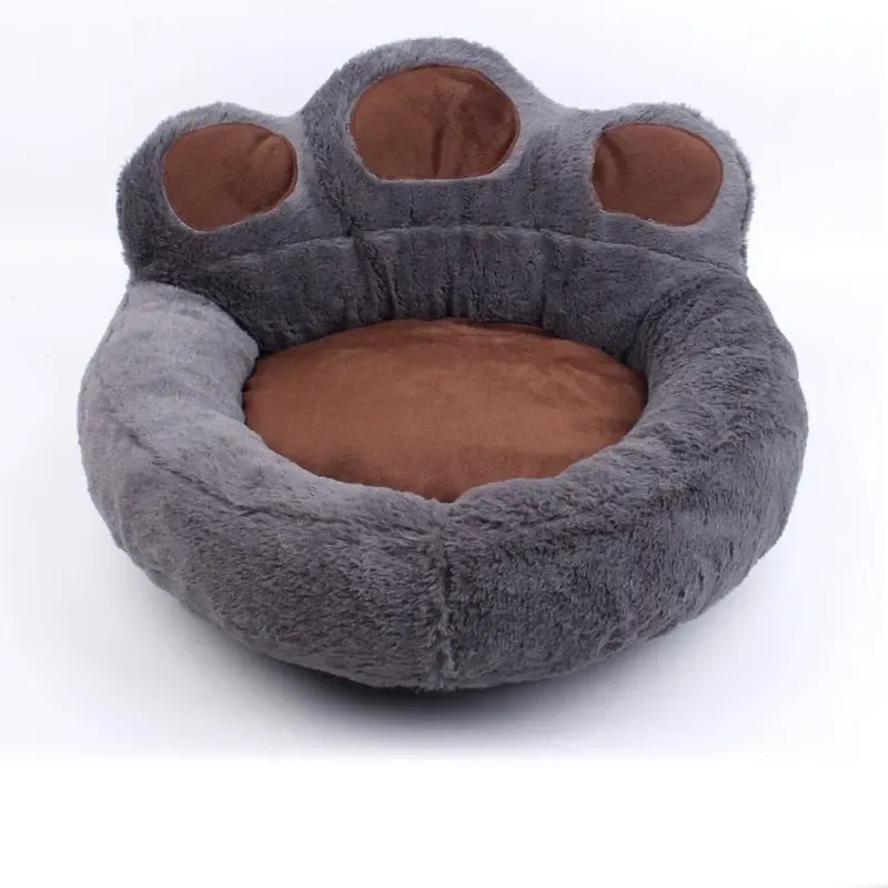 Velvet Cute House Bear Paw Shape Design