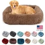 Square Dog bed Soft Plush Warm Dog house Solid Color Winter beds for Dogs and cats Warm Sleeping Mats Nest Cushion