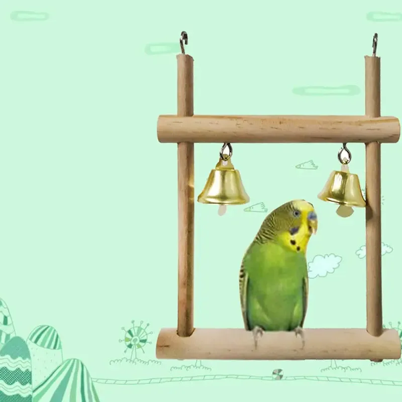 8 Packs Bird Swing Hanging Toy