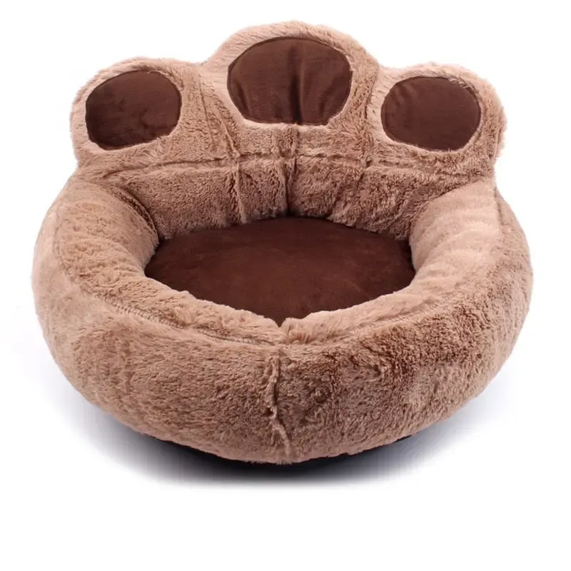 Velvet Cute House Bear Paw Shape Design
