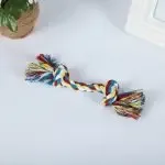 1 Pcs Dog Toys Puppy Bone Cotton Chew Knot Toy Durable Braided Rope Cat Dog Training Toys