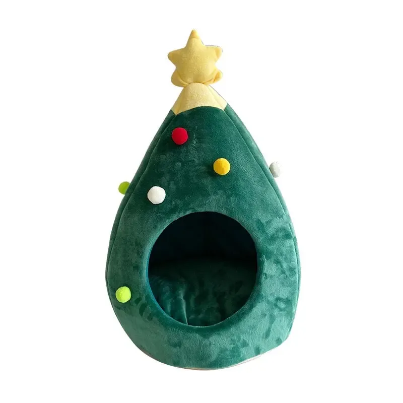 Pet Cat House Dog Bed Kennel Puppy Cave Warm Sleep Bed