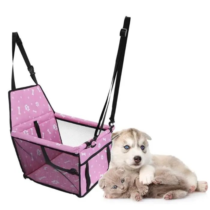 Breathable Mesh Pet Cat Dog Car Safety Seat Puppy Dog Basket