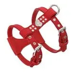 Pet Chest Strap Shining Rhinestone Heart design