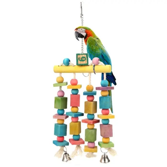 Birds Toy Hanging Acrylic with Bells