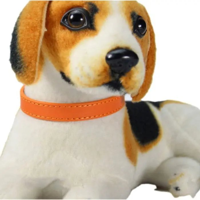 Adjustable Colorful Pet Collars PU Leather Neck Strap Safe For Dogs