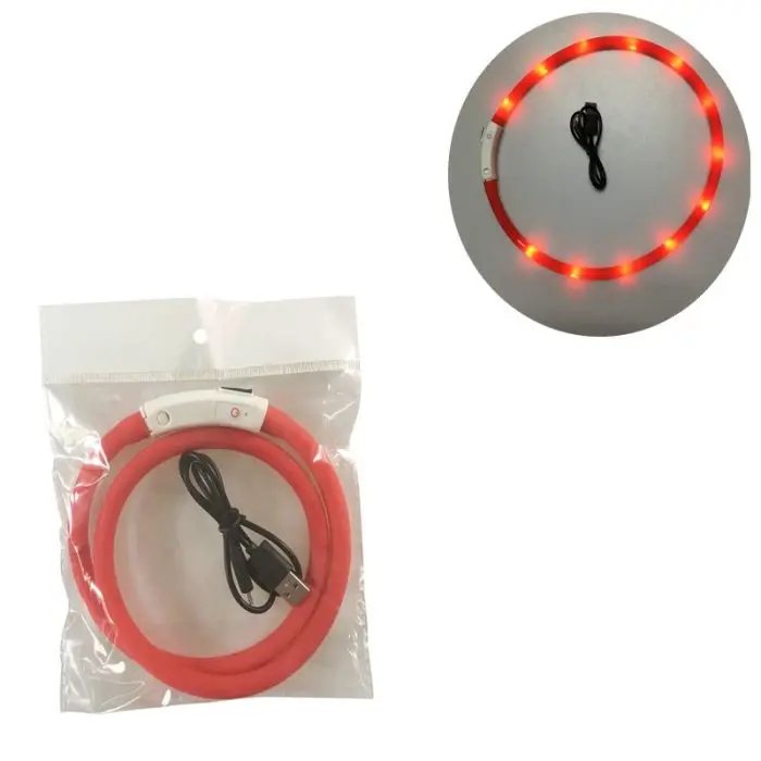 Pet Waterproof USB Rechargeable LED Dog Collar