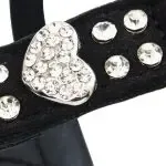Pet Chest Strap Shining Rhinestone Heart design