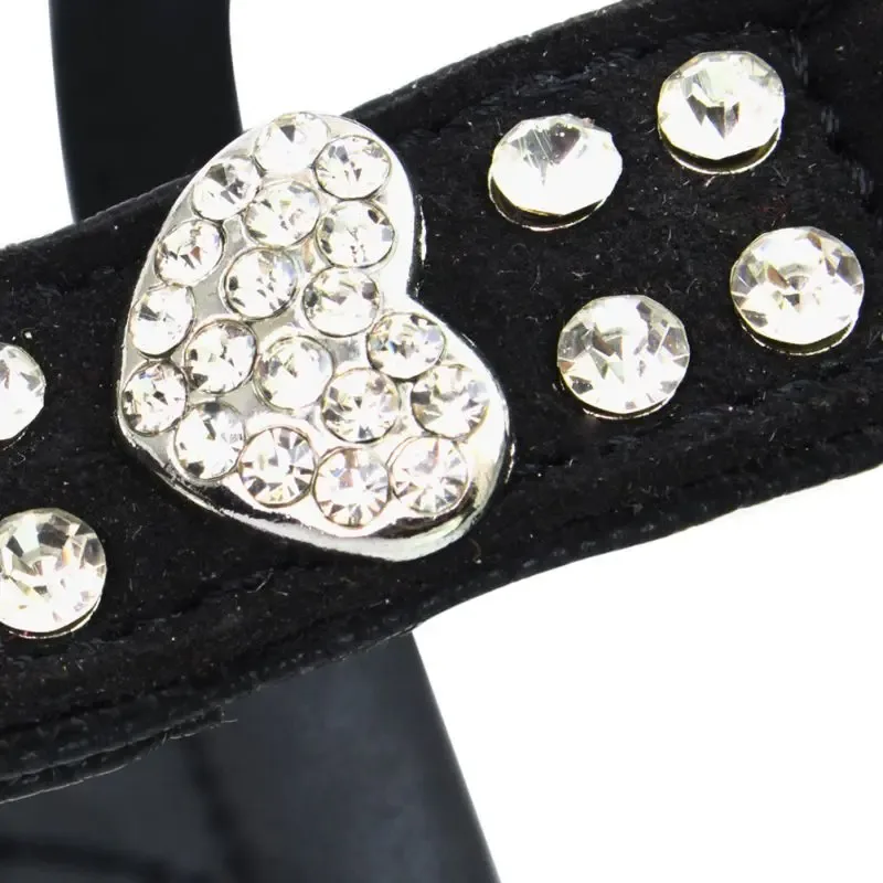 Pet Chest Strap Shining Rhinestone Heart design