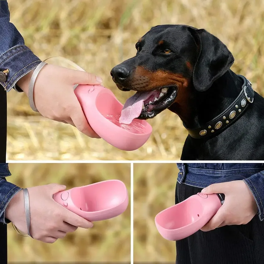 Pet Dog Water Bottle Portable Drinking feeder for Dogs Cat Outdoor Travel Leakage-proof  Puppy Water Dispenser Bowl