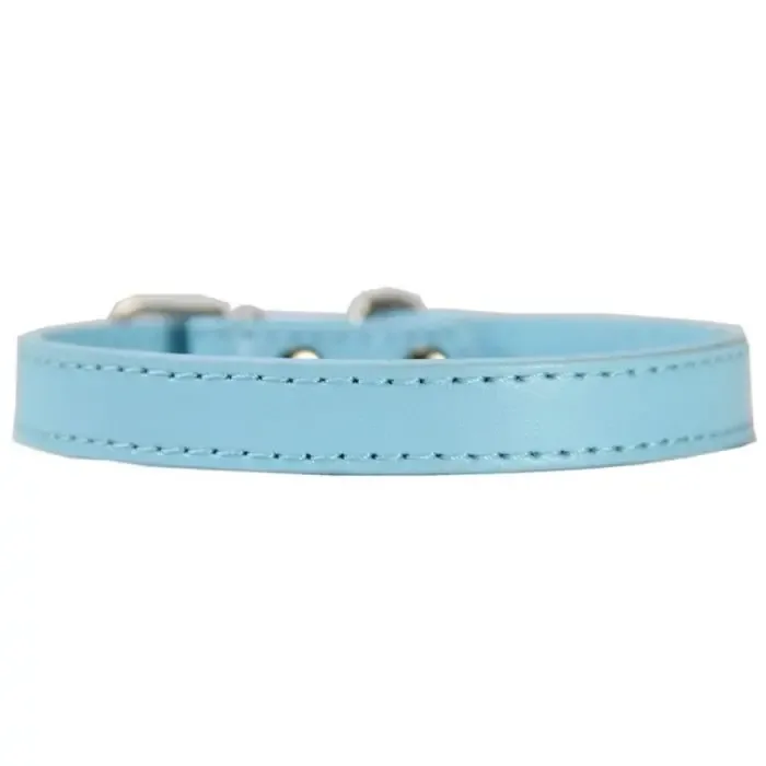 Adjustable Colorful Pet Collars PU Leather Neck Strap Safe For Dogs